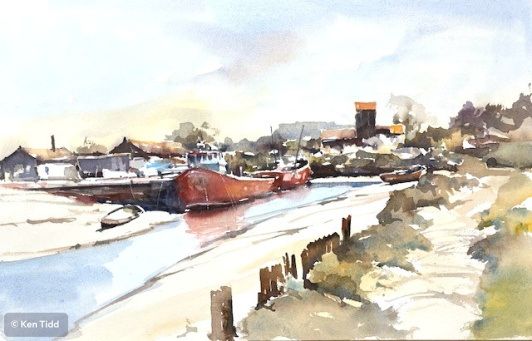Boats at Brancaster Staithe.