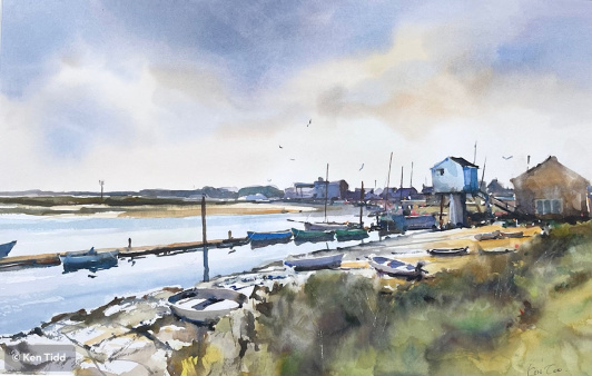 Looking back, Wells, Norfolk