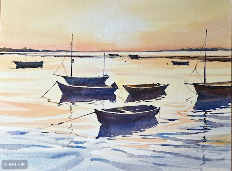 Silhouettes, Wells harbour.