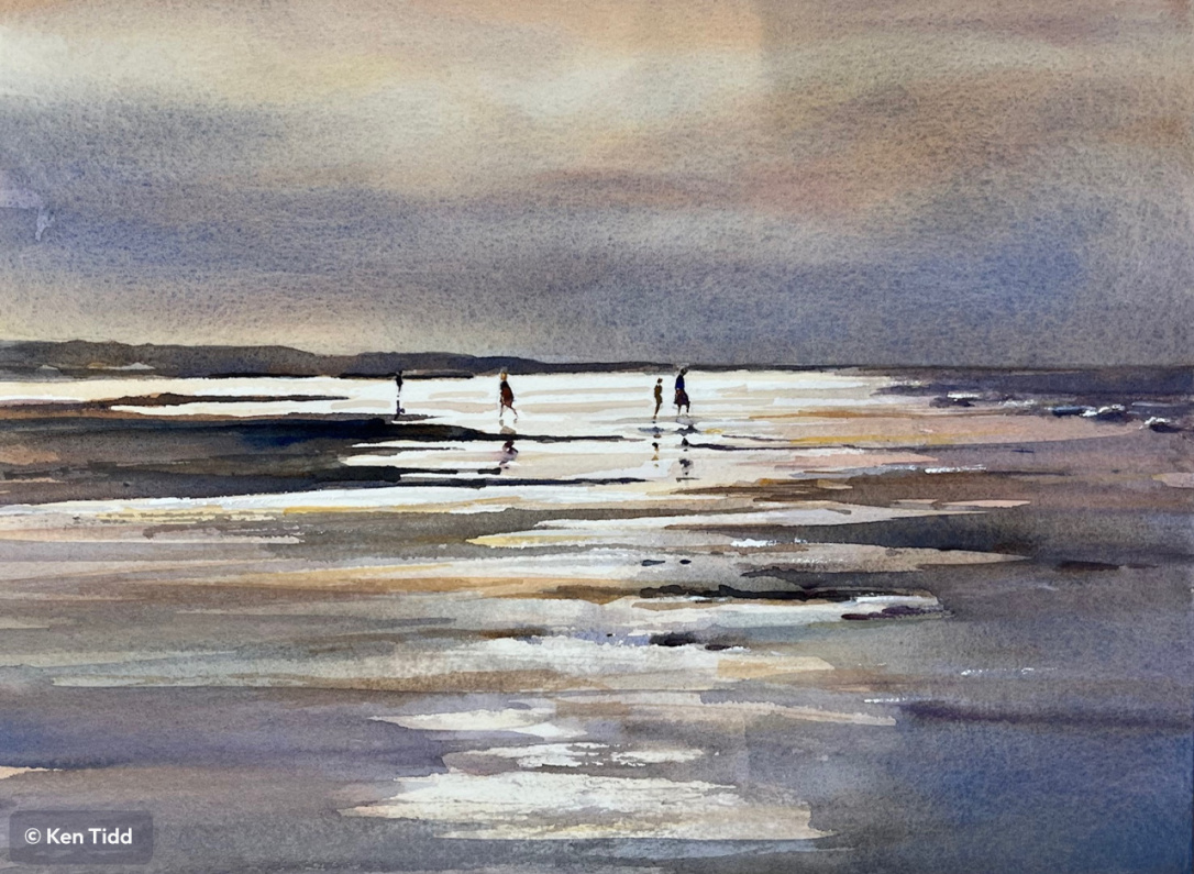 Sand, Sea and moonlight, Holkham.