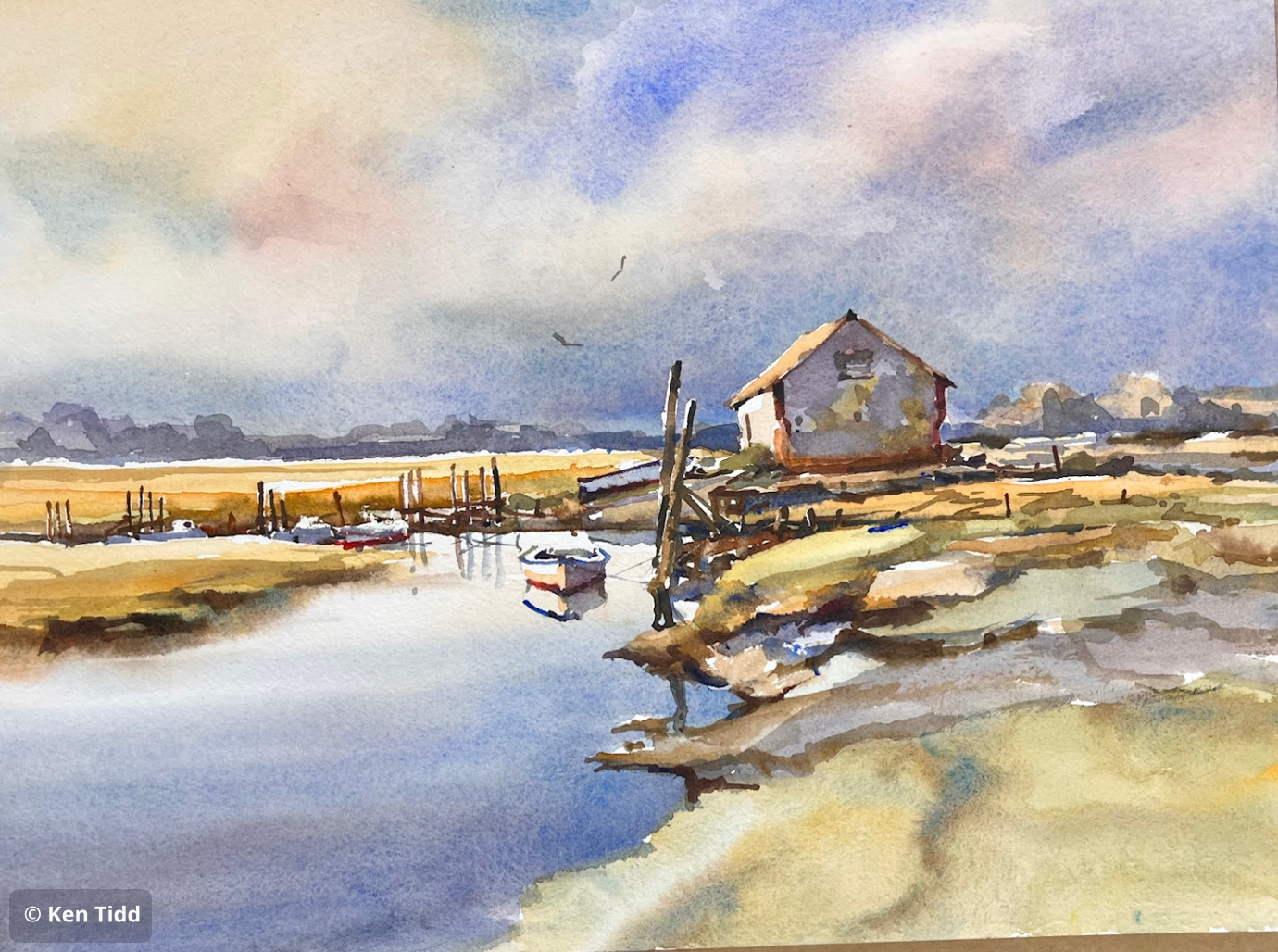 Thornham creek and Coal Barn.